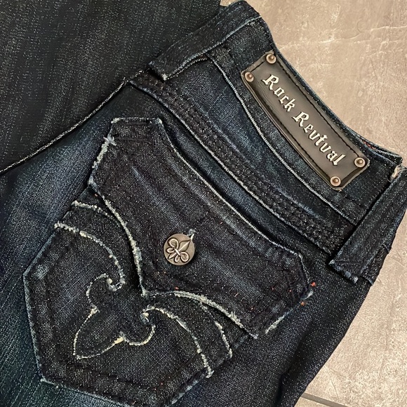 Rock Revival Denim - Rock Revival Debbie Dark Wash Boot Jeans